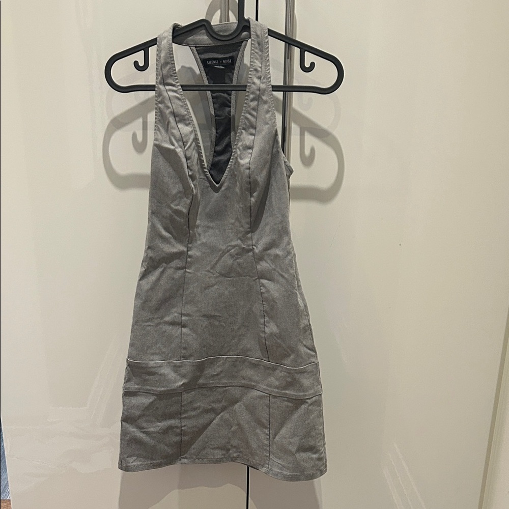 Bodycon Charcoal Backless Dress
